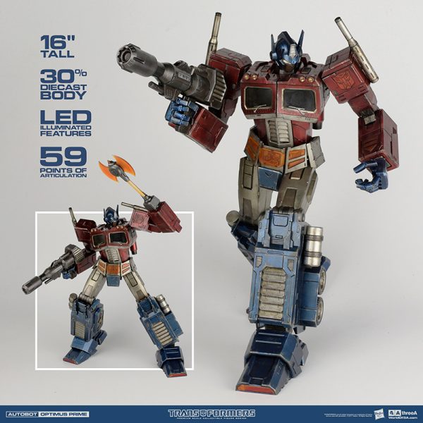 Three A Toys Transformers Generation 1 Action Figure Optimus Prime Classic Edition - immagine 3