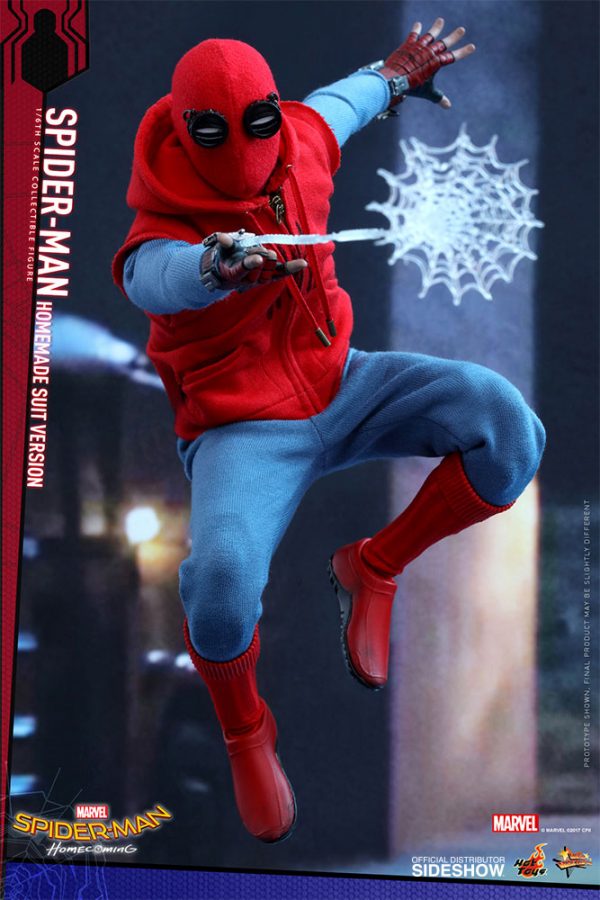 Hot Toys Spider-Man Homecoming Movie Masterpiece Action Figure 1/6 Spider-Man Homemade Suit - immagine 5