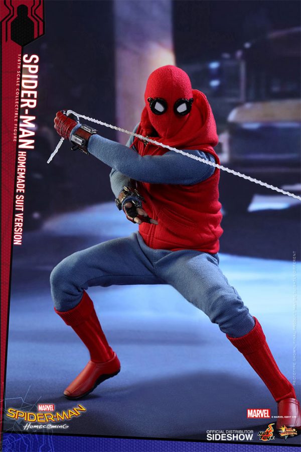 Hot Toys Spider-Man Homecoming Movie Masterpiece Action Figure 1/6 Spider-Man Homemade Suit - immagine 6