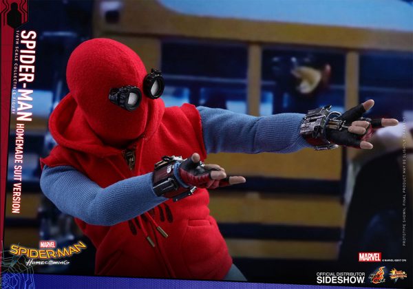 Hot Toys Spider-Man Homecoming Movie Masterpiece Action Figure 1/6 Spider-Man Homemade Suit - immagine 8