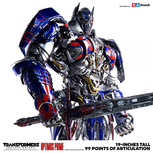 Three A Transformers The Last Knight Action Figure 1/6 Optimus Prime - immagine 11