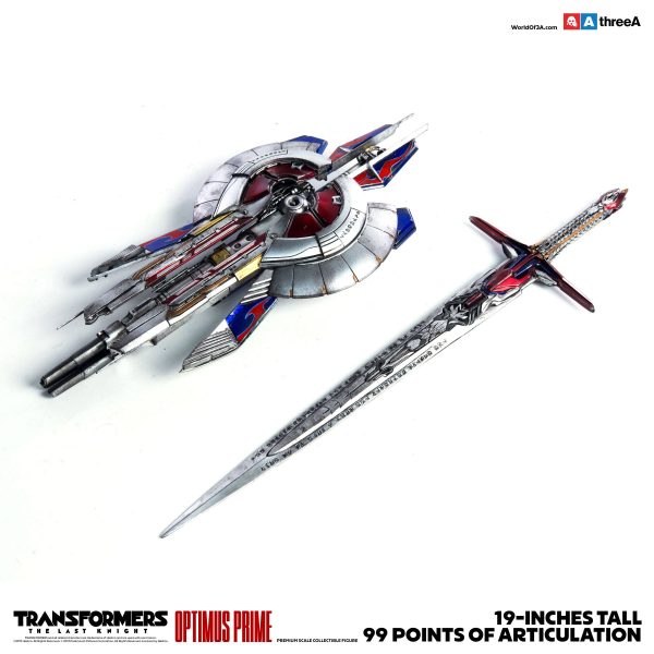 Three A Transformers The Last Knight Action Figure 1/6 Optimus Prime - immagine 14