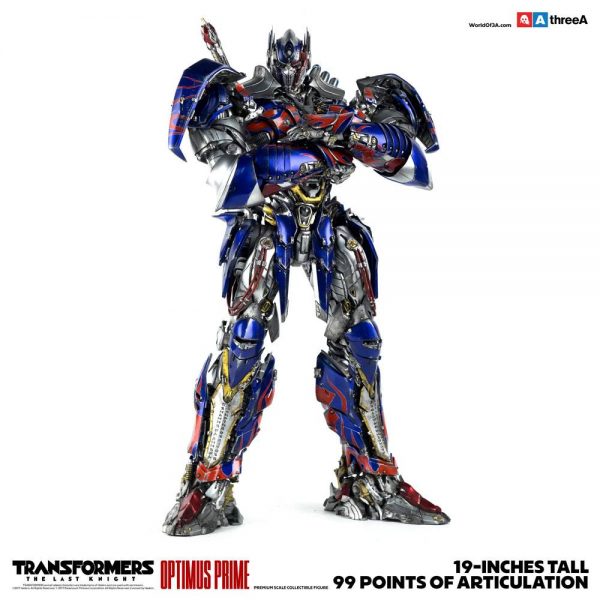 Three A Transformers The Last Knight Action Figure 1/6 Optimus Prime - immagine 6