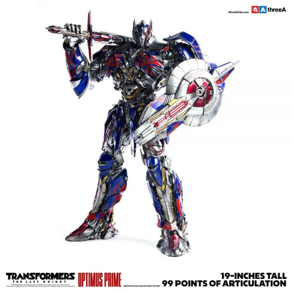 Three A Transformers The Last Knight Action Figure 1/6 Optimus Prime - immagine 5