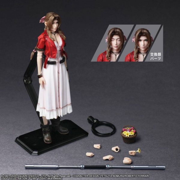 SQUARE ENIX Final Fantasy VII Remake - Play Arts Kai Action Figure Aerith Gainsborough 25 cm - immagine 8