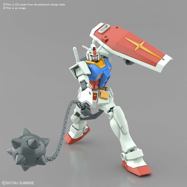 BANDAI EG GUNDAM RX-78-2 FULL WEAPON SET - immagine 7