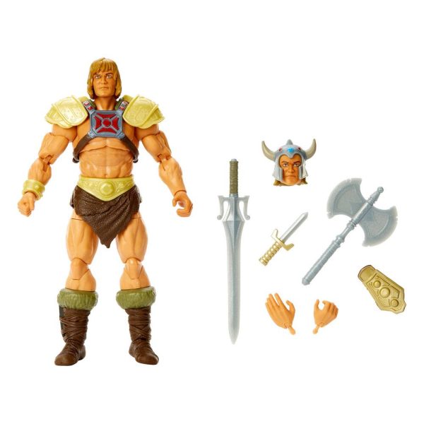 MATTEL Masters of the Universe - New Eternia Masterverse Action Figure 2022 - Viking He-Man 18 cm - immagine 8