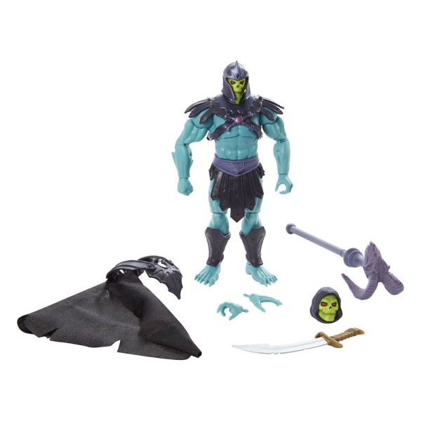 MATTEL Masters of the Universe - New Eternia Masterverse Action Figure 2022 - Barbarian Skeletor 18 cm - immagine 2