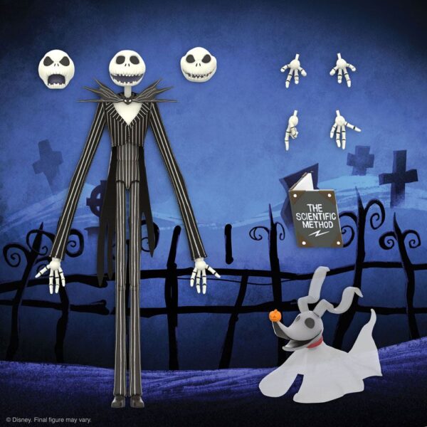 SUPER7 Nightmare Before Christmas Disney Ultimates Action Figure - Jack Skellington 18 cm - immagine 4