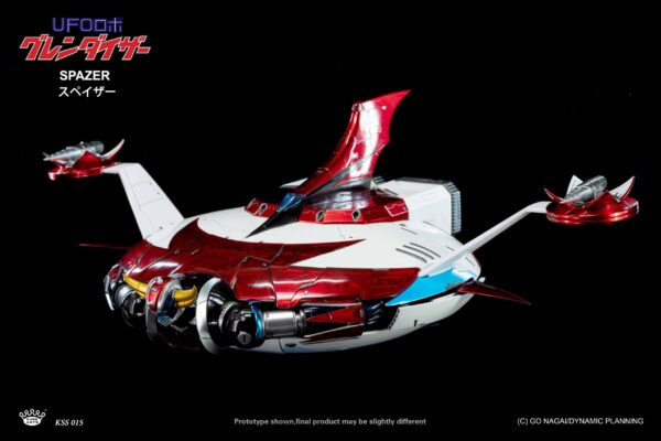 OFFERTA COMBO: King Arts DIECAST FIGURE SERIES - UFO ROBOT GRENDIZER + SPAZER for GRENDIZER (DFS067 + KSS015)\