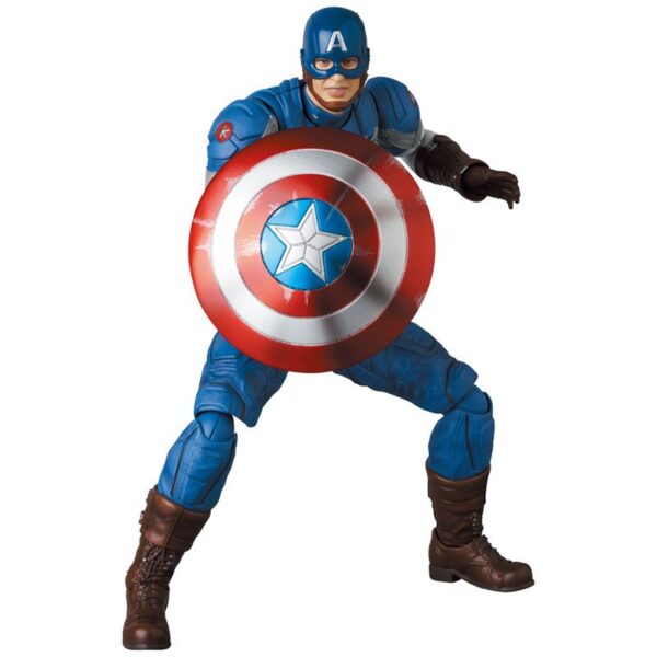 MAFEX Captain America: The Winter Soldier - Captain America (Classic Suit) - immagine 4