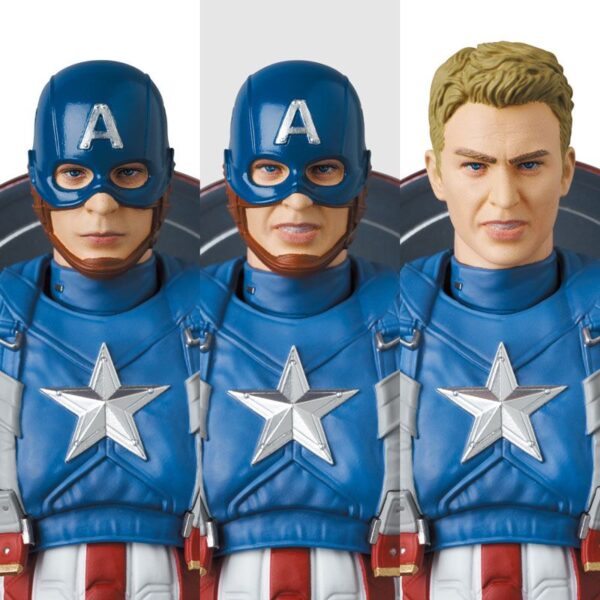 MAFEX Captain America: The Winter Soldier - Captain America (Classic Suit) - immagine 6