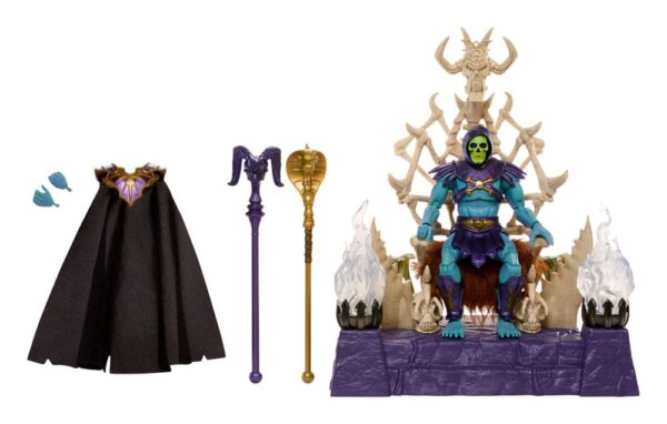 MATTEL Masters of the Universe: New Eternia Masterverse Action Figure Skeletor & Throne 18 cm - immagine 2