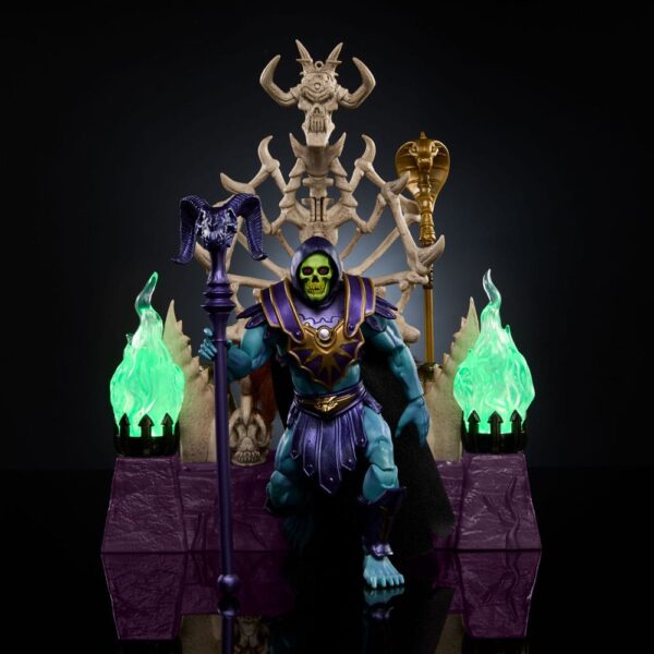 MATTEL Masters of the Universe: New Eternia Masterverse Action Figure Skeletor & Throne 18 cm - immagine 5