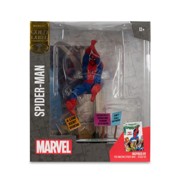 McFarlane Toys - Marvel Collection PVC Statue 1/10 Spider-Man & Scene Gold Label (The Amazing Spider-Man #68) 15 cm - immagine 6