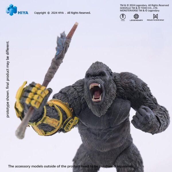 HIYA TOYS Godzilla x Kong: The New Empire Exquisite Basic - Kong B.E.A.S.T. Glove Ver. 16 cm - immagine 2