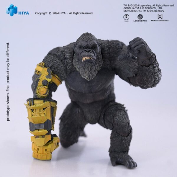 HIYA TOYS Godzilla x Kong: The New Empire Exquisite Basic - Kong B.E.A.S.T. Glove Ver. 16 cm - immagine 3