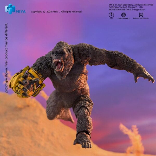 HIYA TOYS Godzilla x Kong: The New Empire Exquisite Basic - Kong B.E.A.S.T. Glove Ver. 16 cm - immagine 8