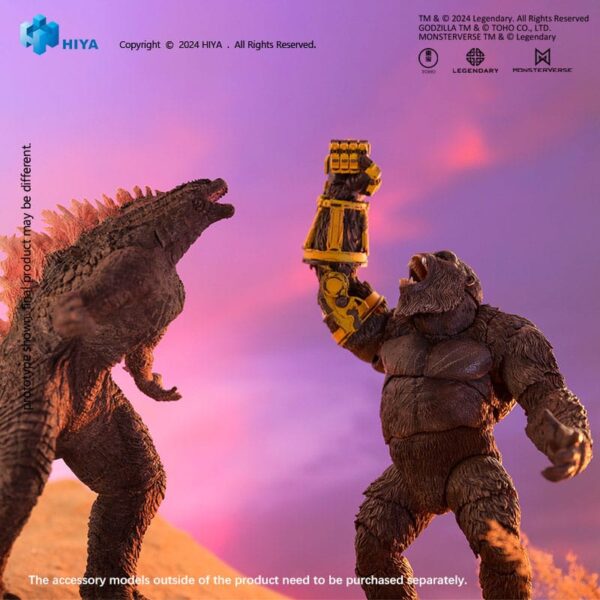 HIYA TOYS Godzilla x Kong: The New Empire Exquisite Basic - Kong B.E.A.S.T. Glove Ver. 16 cm - immagine 11