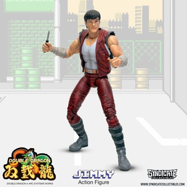 Syndicate Collectibles Double Dragon Deluxe Action Figure 1/12 - Jimmy 18 cm - immagine 2