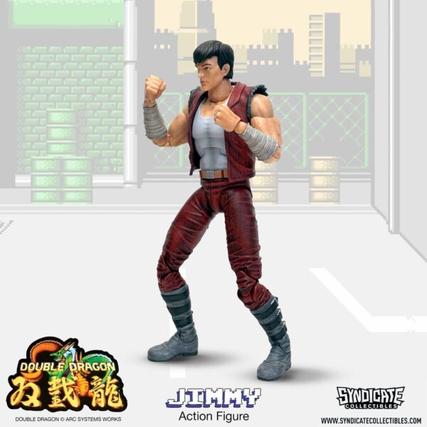 Syndicate Collectibles Double Dragon Deluxe Action Figure 1/12 - Jimmy 18 cm - immagine 5