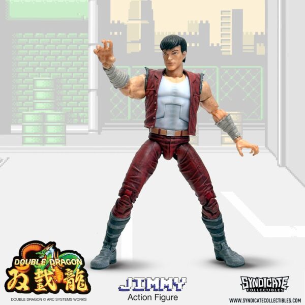 Syndicate Collectibles Double Dragon Deluxe Action Figure 1/12 - Jimmy 18 cm - immagine 6