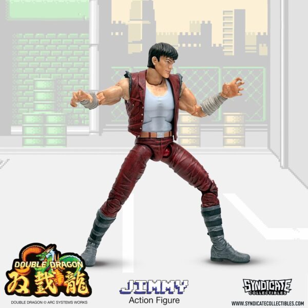 Syndicate Collectibles Double Dragon Deluxe Action Figure 1/12 - Jimmy 18 cm - immagine 8