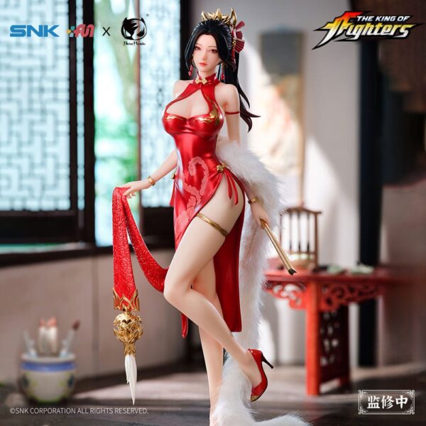 BearPanda The King of Fighters Dress Series PVC Statue 1/6 - Mai Shiranui Hong Shang Wu Ver. 40 cm - immagine 12