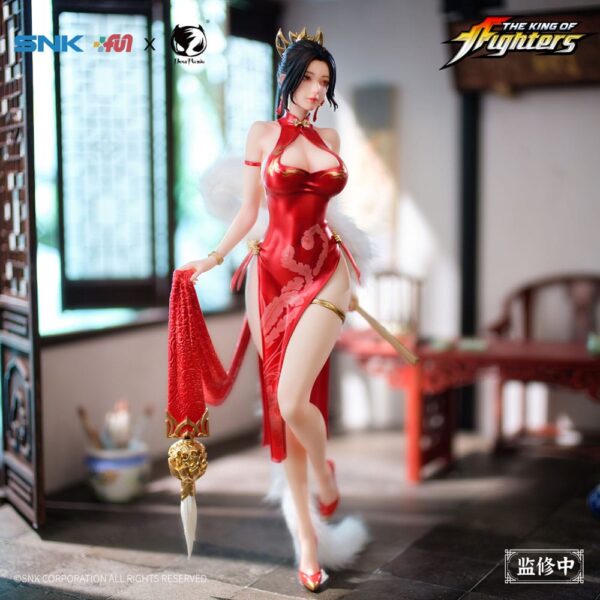 BearPanda The King of Fighters Dress Series PVC Statue 1/6 - Mai Shiranui Hong Shang Wu Ver. 40 cm - immagine 17