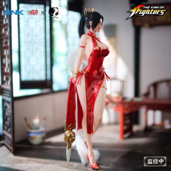 BearPanda The King of Fighters Dress Series PVC Statue 1/6 - Mai Shiranui Hong Shang Wu Ver. 40 cm - immagine 18