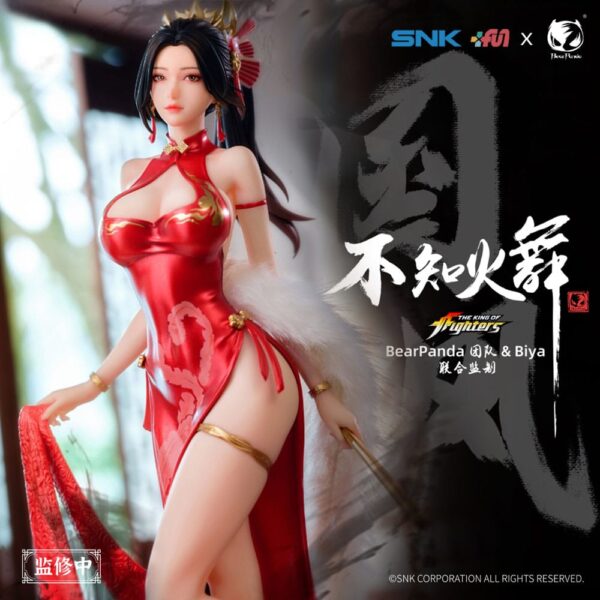 BearPanda The King of Fighters Dress Series PVC Statue 1/6 - Mai Shiranui Hong Shang Wu Ver. 40 cm - immagine 19