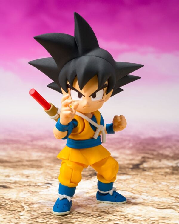 BANDAI Dragon Ball Daima S.H.Figuarts - Son Goku Mini 7 cm - immagine 2