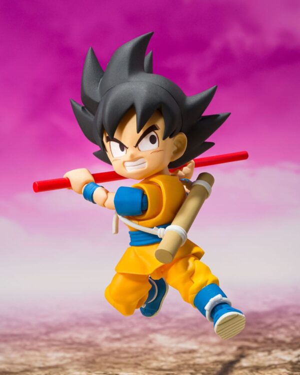 BANDAI Dragon Ball Daima S.H.Figuarts - Son Goku Mini 7 cm - immagine 4