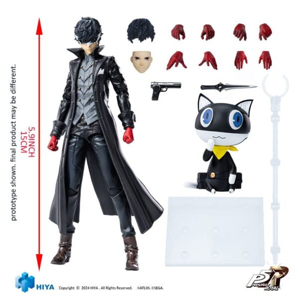 HIYA TOYS Persona 5 Royal Exquisite Basic Action Figure - Joker 15 cm - immagine 9