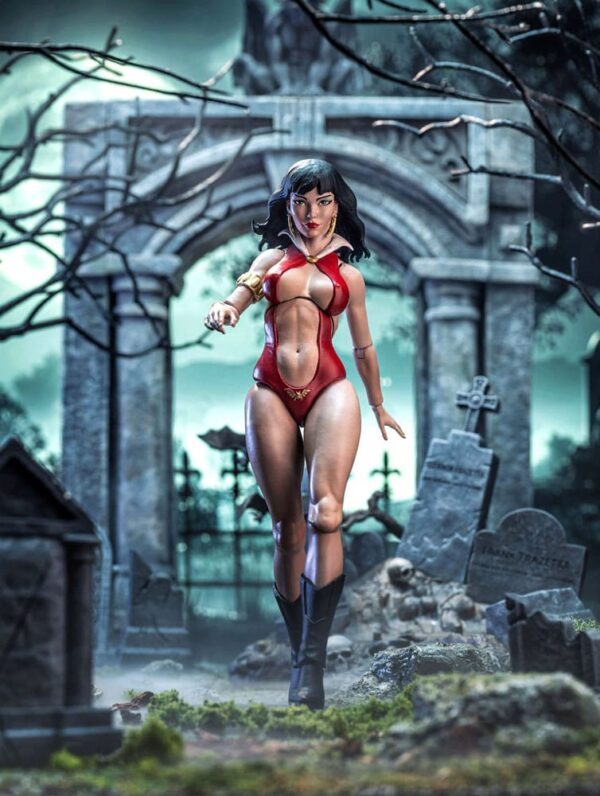 ICON Collectibles - Frazetta Girls Action Figure 1/12 - Vampirella 16 cm - immagine 2