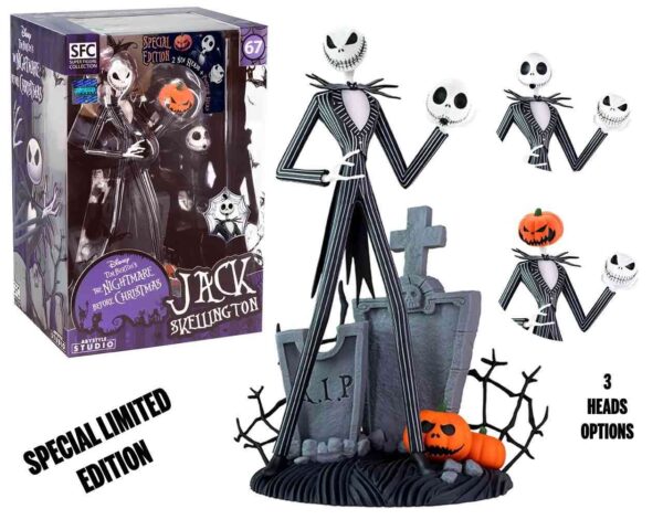 ABYstyle Studio Super Figure Collection - The Nightmare Before Christmas: Jack Skellington - Scary / Smiling Face (LIMITED)