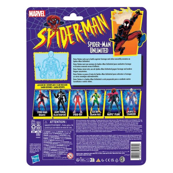 HASBRO Spider-Man Marvel Legends Retro Action Figure - Spider-Man Unlimited 15 cm - immagine 7