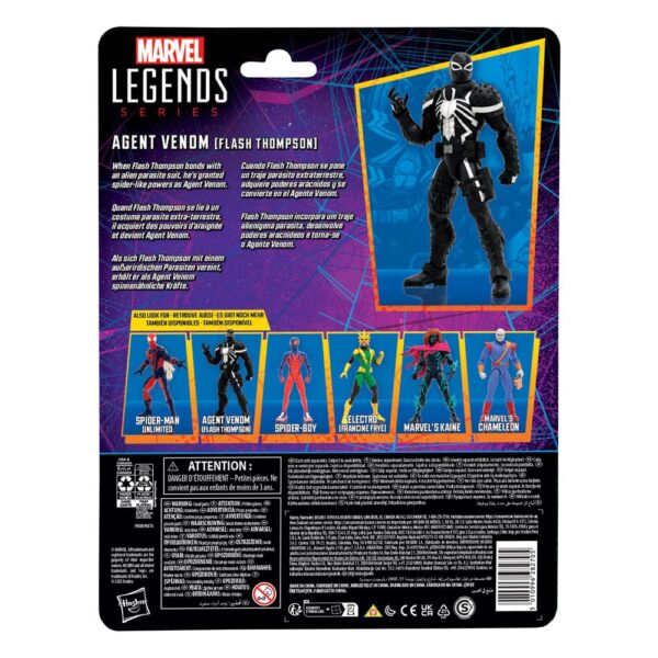 HASBRO Spider-Man Marvel Legends Retro Action Figure - Agent Venom (Flash Thompson) 15 cm - immagine 7