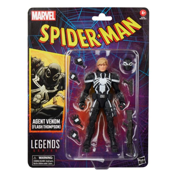 HASBRO Spider-Man Marvel Legends Retro Action Figure - Agent Venom (Flash Thompson) 15 cm - immagine 9