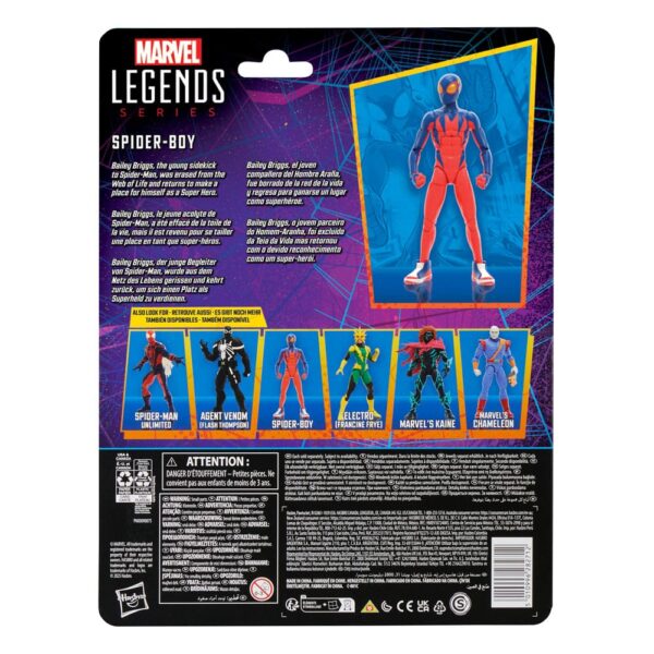 HASBRO Spider-Man Marvel Legends Retro Action Figure - Spider-Boy 15 cm - immagine 7