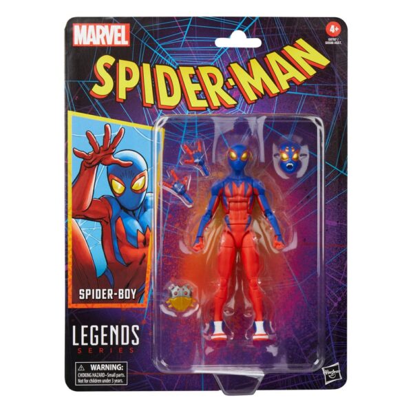 HASBRO Spider-Man Marvel Legends Retro Action Figure - Spider-Boy 15 cm - immagine 9