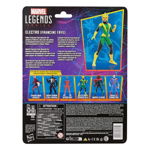 HASBRO Spider-Man Marvel Legends Retro Action Figure - Electro (Francine Frye) 15 cm - immagine 7