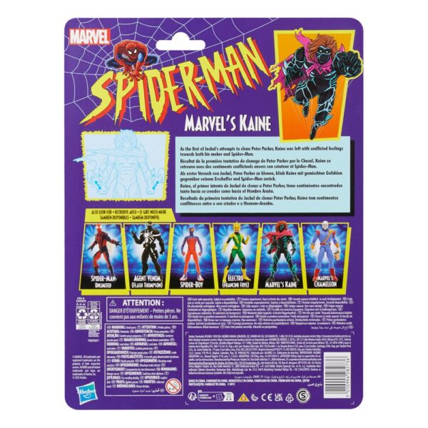 HASBRO Spider-Man Marvel Legends Retro Action Figure - Kaine 15 cm - immagine 7