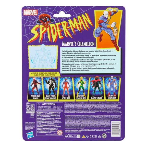 HASBRO Spider-Man Marvel Legends Retro Action Figure - Marvel's Chameleon 15 cm - immagine 7