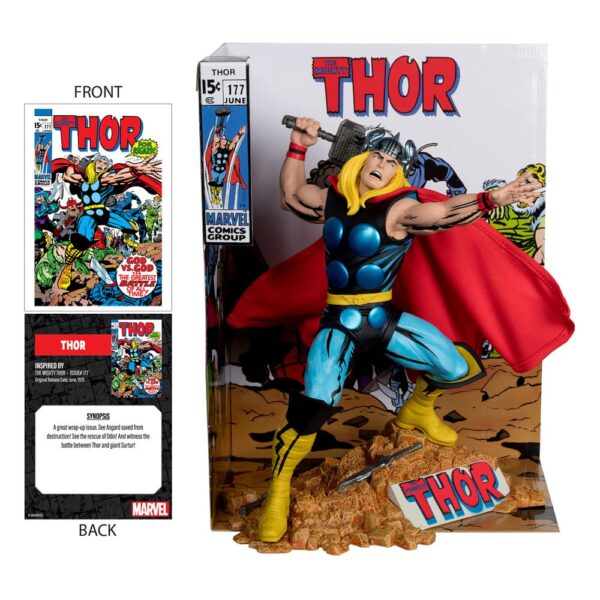 McFarlane Toys - Marvel Collection PVC Statue 1/6 - Thor (The Might Thor #177) 26 cm - immagine 3