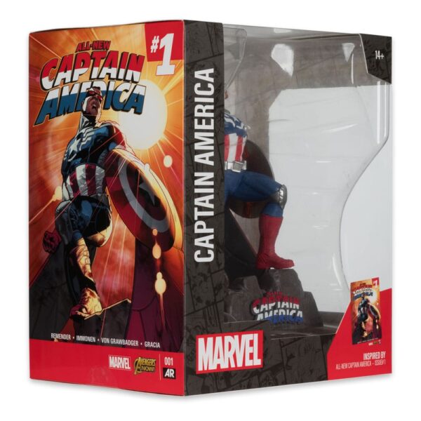 McFarlane Toys - Marvel Collection PVC Statue 1/10 - Captain America (All-New Captain America #1) 17 cm - immagine 7