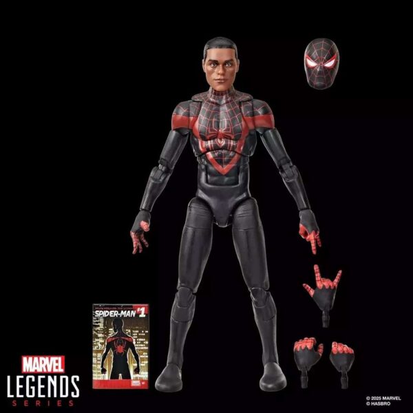 HASBRO Marvel Legends Mini Comics Action Figure - Ultimate Miles Morales Spider-Man - immagine 3