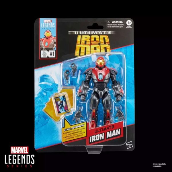 HASBRO Marvel Legends Mini Comics Action Figure - Ultimate Iron Man - immagine 4