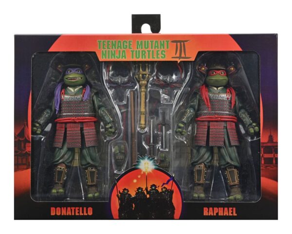 NECA Teenage Mutant Ninja Turtles III Action Figure 2-Pack - Donatello & Raphael 18 cm - immagine 2