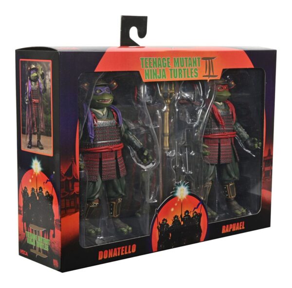 NECA Teenage Mutant Ninja Turtles III Action Figure 2-Pack - Donatello & Raphael 18 cm - immagine 4